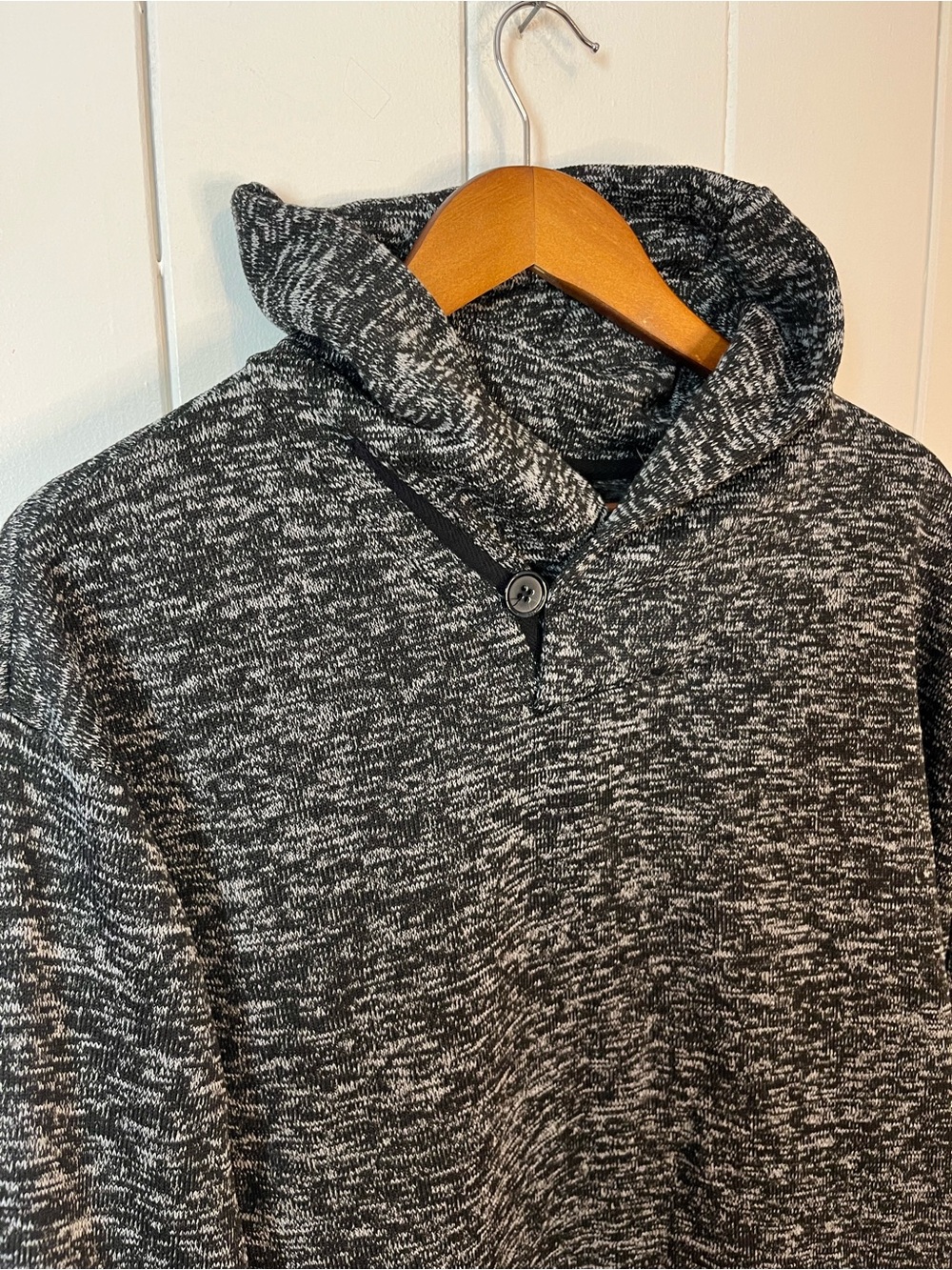 True North Denim Black and Grey Cowl Neck Sweater. Size XXL. - Picture 2 of 5